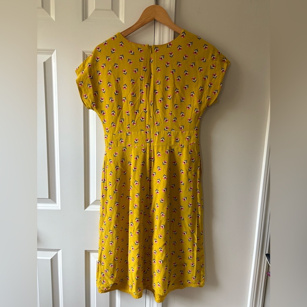 Boden Yellow Floral Rosemarie Dress - Picture 6 of 12